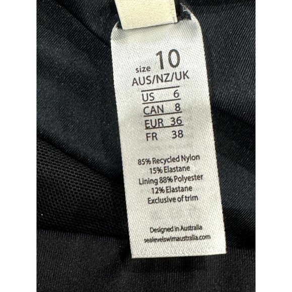 SEA LEVEL Swimwear Australia Women's Black Bottom 6 - Picture 4 of 6